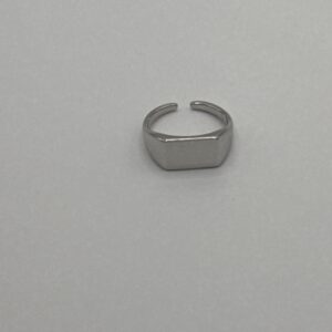 Anillo SELLO RECTANGULAR PLATA
