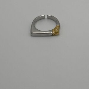 Anillo ÁNGULO BICOLOR ORO Y PLATA