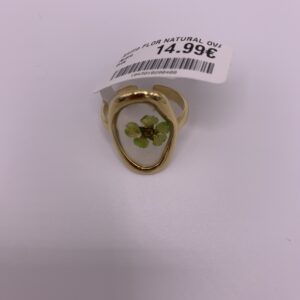 Anillo FLOR NATURAL OVALADO ORO