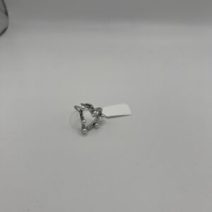 Anillo CORAZÓN PERLAS PLATA