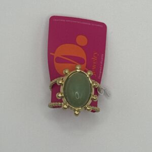 Anillo PIEDRA NATURAL VERDE ROBUSTA ORO 18K