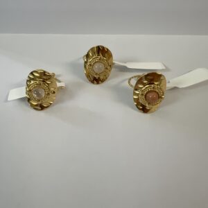 Anillo HUEVO PIEDRA ORO 18K