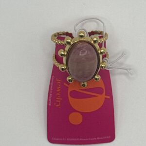 Anillo PIEDRA NATURAL ROSA ROBUSTA ORO 18K