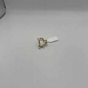 Anillo CORAZÓN PERLAS ORO 18K