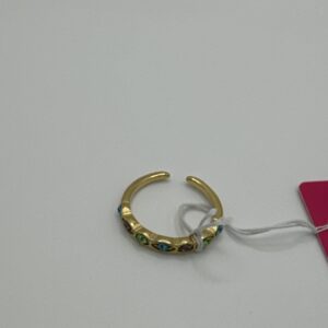 Anillo CIRCONITAS MULTICOLOR SIZE 17 ORO 18K