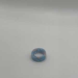 Anillo NUBE DE MAR FANTASIA AZUL ROSA GRUESO