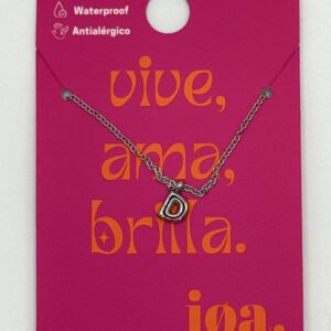 COLLAR LETRA "D" PLATA