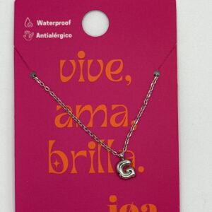 COLLAR LETRA "G" PLATA