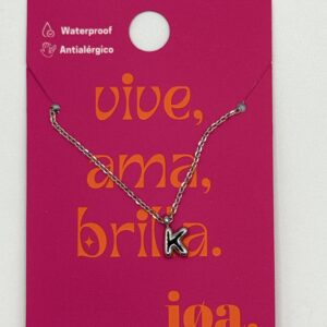COLLAR LETRA "K" PLATA