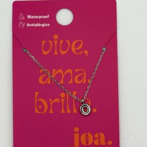 COLLAR LETRA "O" PLATA
