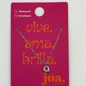 COLLAR LETRA "Q" PLATA