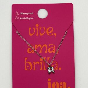 COLLAR LETRA "R" PLATA