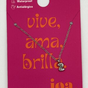 COLLAR LETRA "S" PLATA