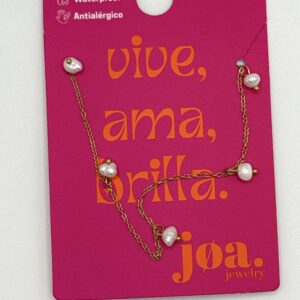 COLLAR CLÁSICO PERLAS PEQUEÑAS ORO 18K