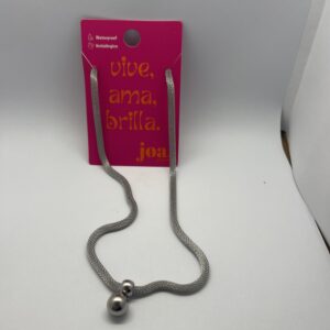 Collar SILK SHINE CADENA SNAKE PLATA