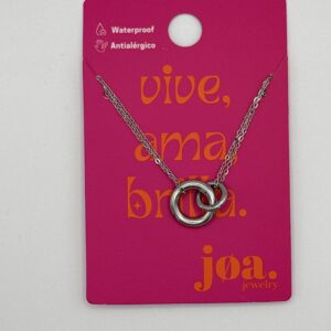 COLLAR OVALADA IRREGULAR PLATA