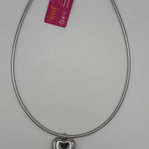 COLLAR CORAZÓN PLATA