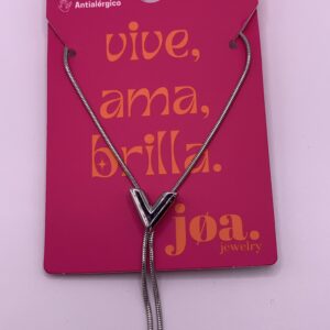 Collar LINEA V PLATA