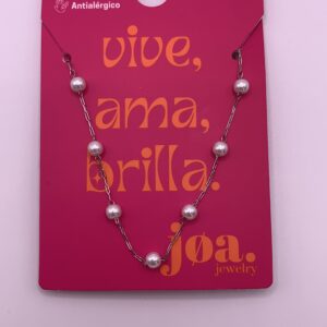Collar PERLADO PLATA