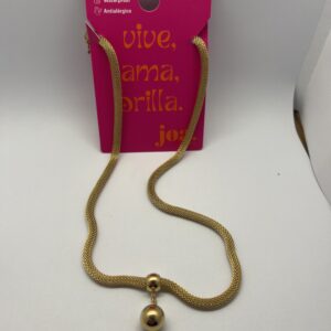 Collar SILK SHINE CADENA SNAKE ORO