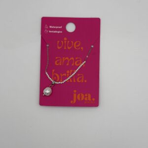 COLLAR PERLA DE AGAU DULCE PLATA