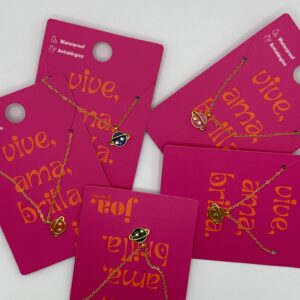 Collar SATURNO DE COLORES ORO