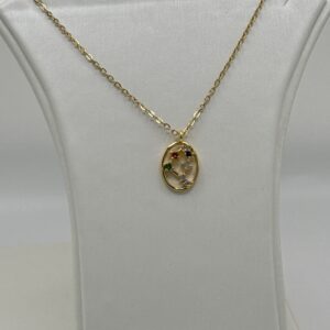 COLLAR CAPRICORNIO CONSTELACIÓN ZODIACAL ORO 18K