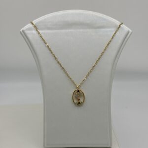 COLLAR ESCORPIO CONSTELACIÓN ZODIACAL ORO 18K