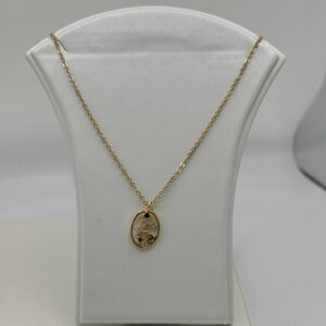 COLLAR VIRGO CONSTELACIÓN ZODIACAL ORO 18K