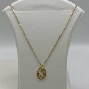 COLLAR PISCIS CONSTELACIÓN ZODIACAL ORO 18K