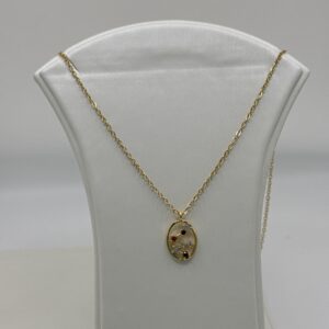 COLLAR ACUARIO CONSTELACIÓN ZODIACAL ORO 18K