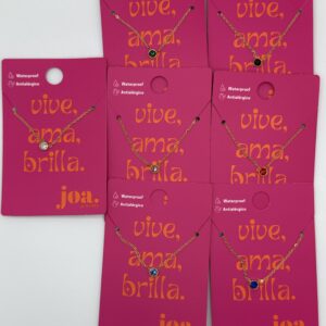 COLLAR CIRCONITA CIRCULAR ORO 18K