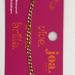 PULSERA CADENA CUBANA ORO 18K