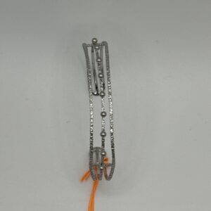 BRAZALETE TRIPLE MARTILLADO PLATA