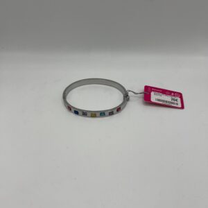 BRAZALETE BRILLANTES COLORES PLATA