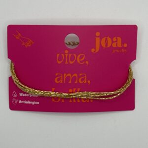 PULSERA CINCO LAZOS ORO 18K