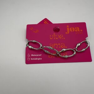PULSERA ESLABONES OLAS PLATA