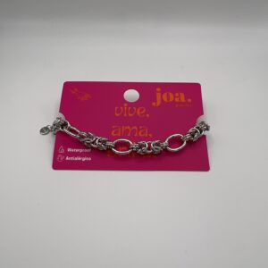 PULSERA ESLABONES NUDOS PLATA