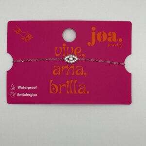 PULSERA OJO CIRCONITA PLATA
