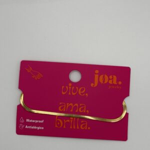 PULSERA CORDÓN COLA DE TOPO ORO