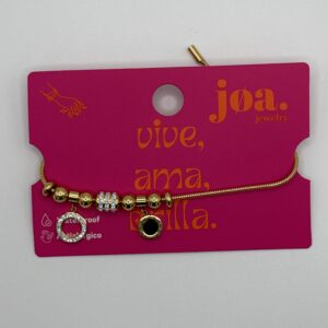 PULSERA CHARMS BRILLANTES ÓVALO ORO