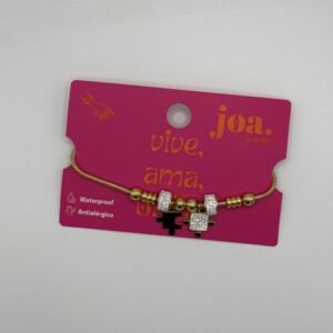 PULSERA CHARMS PUZZLE BRILLANTE ORO