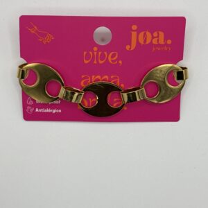 PULSERA CADENA GIGANTE ORO