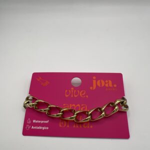 PULSERA ESLABONES GRANDES ORO 18K
