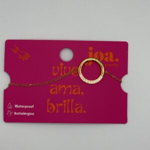 PULSERA CIRCULO CIRCONITA ORO