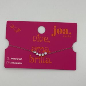 PULSERA CIRCONITA CONSTELACIÓN BRILLANTE PLATA