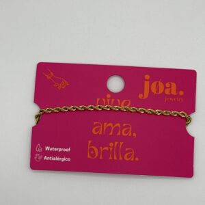 PULSERA CORDÓN SALMÓN 1 ORO