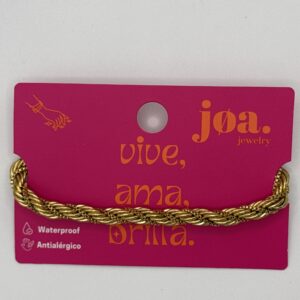 PULSERA CORDÓN SALOMÓNICO ORO