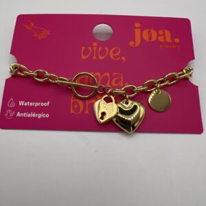 PULSERA CHARMS CANDADO ORO 18K