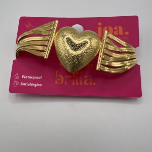PULSERA CINTAS CORAZÓN ORO 18K